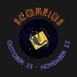 Zodiac Symbol SCORPIUS or Scorpion T-Shirt