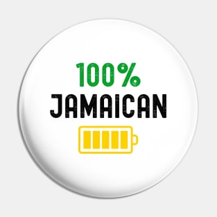 100% Jamaican Pin