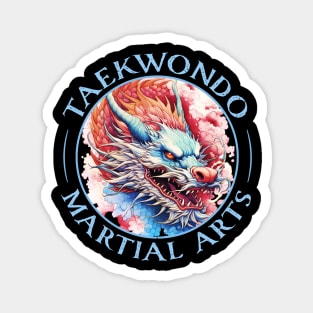 Taekwondo Martial Arts Dragon Magnet