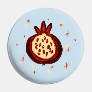 sparkly pomegranate Pin