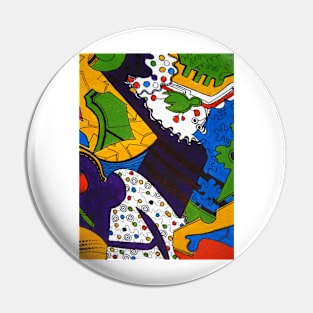 Tea for Two Abstract  Section 5 Pin