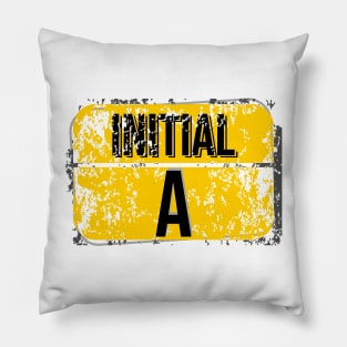 For initials or first letters of names starting with the letter A Pillow