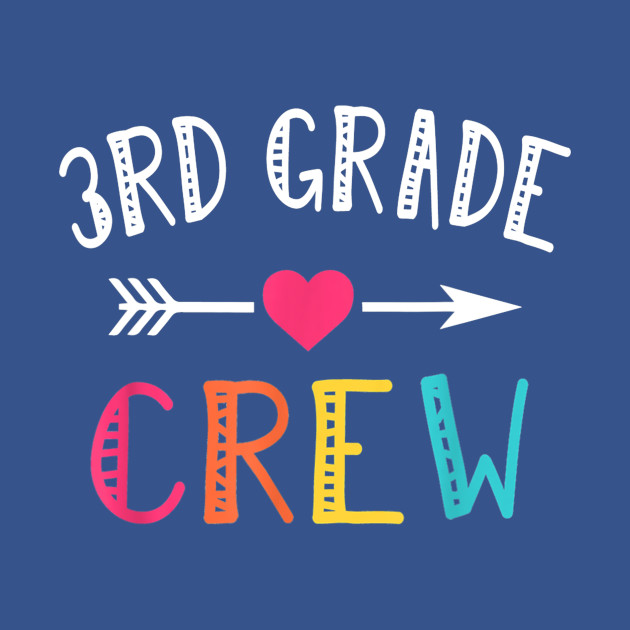 Third Grade Teacher T-Shirt Back To School 3rd Grade Crew - 3rd Grade Teacher - T-Shirt