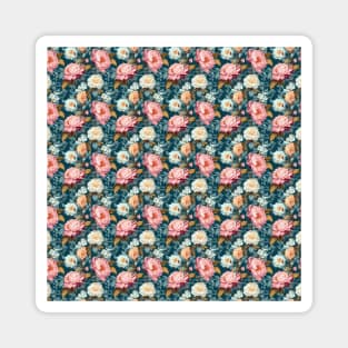 Pastel Roses pattern Magnet