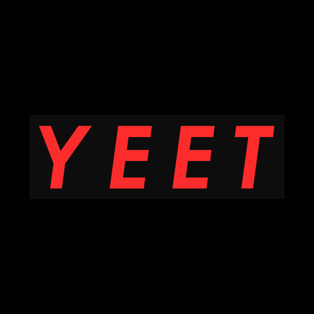 Yeet Meme Black Box Dank Gamer Yeetin Funny White Color by mangobanana