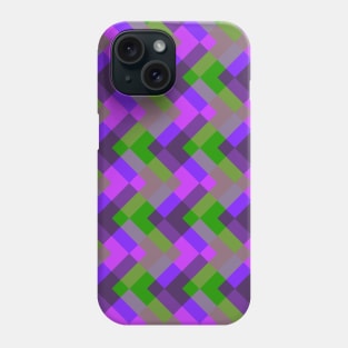 'Zagga' - in shades of Purple, Violet, Lavender, Green and Taupe Phone Case