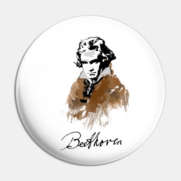 Beethoven Pin by vivalarevolucio