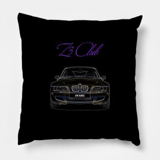 BMW Z3 CLUB FRONT VIEW Pillow