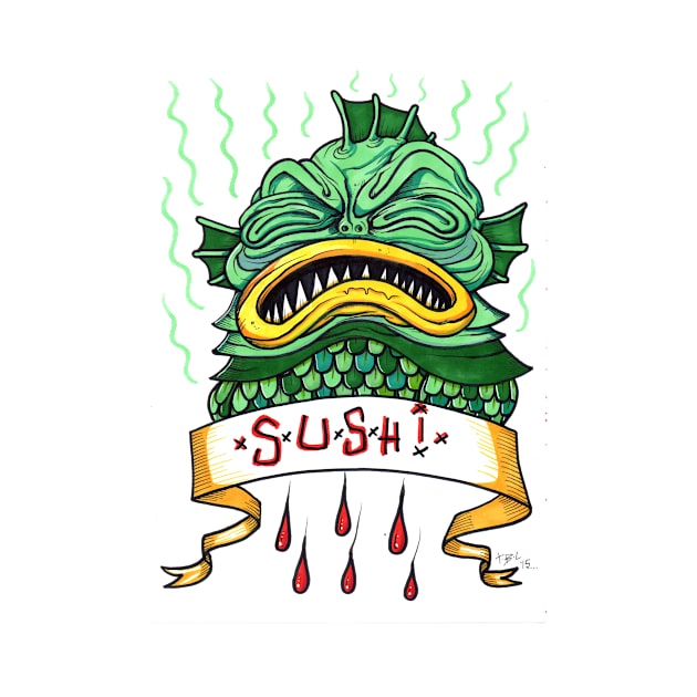 SUSHI FIEND by Brownlazer