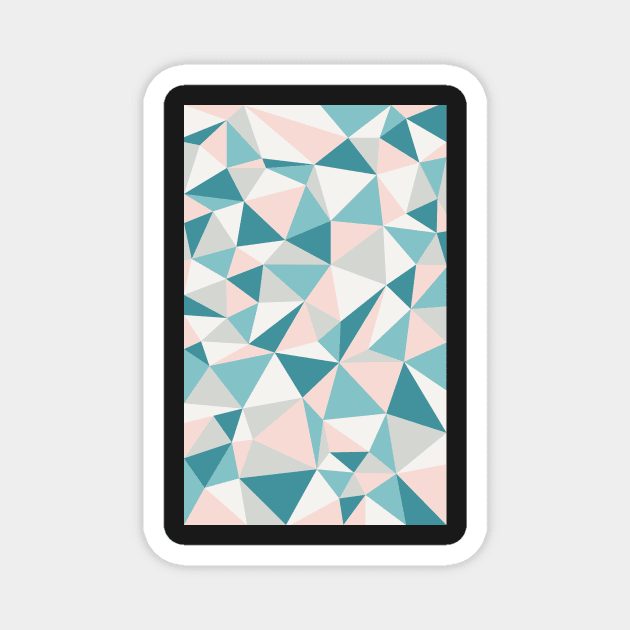 Fractured Triangle Pattern Magnet by Eliza-Grace