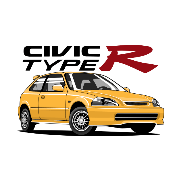 jdm car Civic Type R by masjestudio