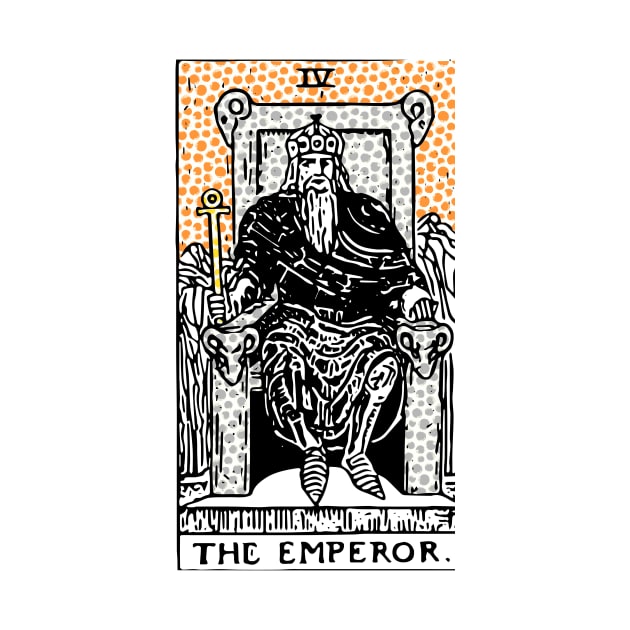 Modern Tarot Design - 4 The Emperor by annaleebeer