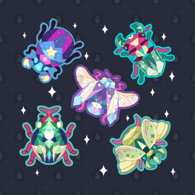 Jewel Beetles by Mazzlebee