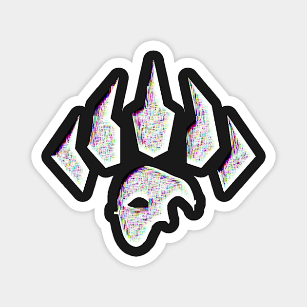 Gamma Paw Mask Magnet by Jacob Wayne Bryner 