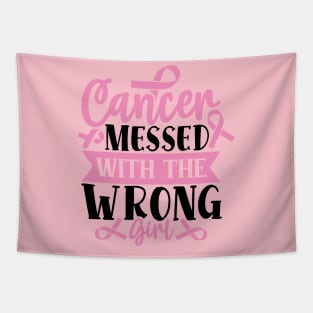 CANCER messed with a wrong GIRL Tapestry