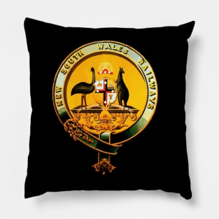 Vintage New South Wales Railway Company MotorManiac Pillow