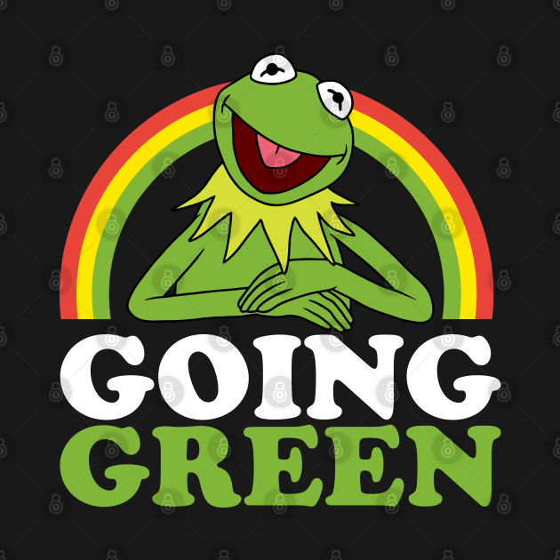 Muppets Kermit The Frog - Going Green by Bob Charl