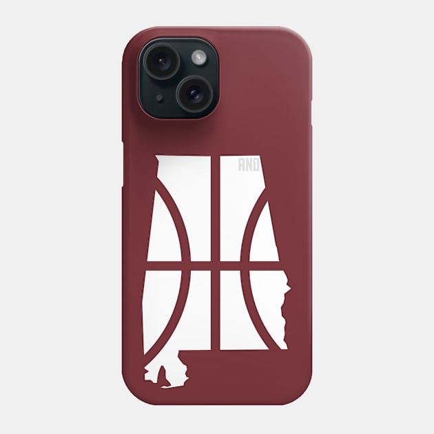 Alabama Basketball Phone Case by And1Designs