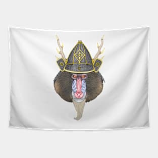 Samurai Mandril Tapestry