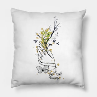 Hand Boho Abstract Pillow