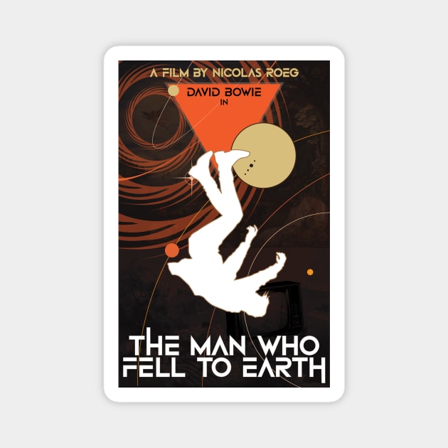 The Man Who Fell To Earth - David Bowie Magnet by BBurn_Art