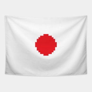 Japan Flag - Pixels Tapestry