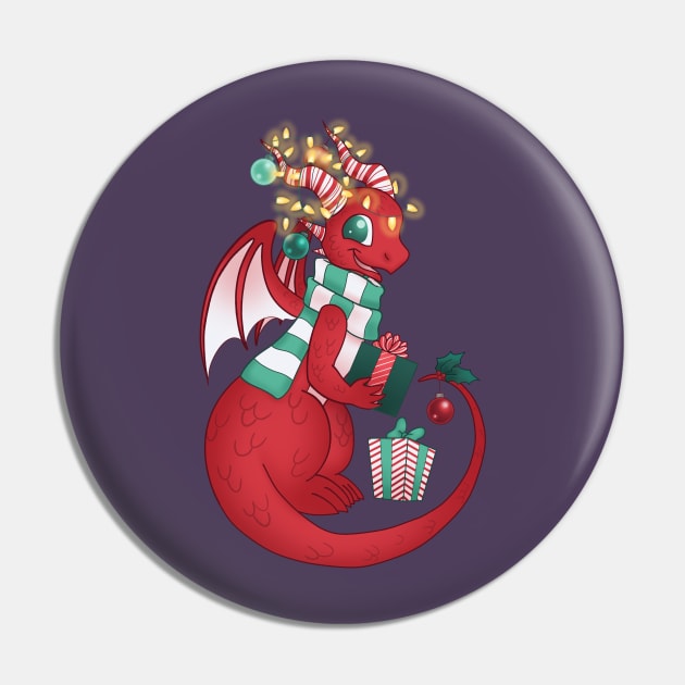 Christmas Dragon 2021 with lights Pin by Redheadkls