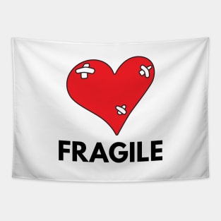 Fragile Heart - black Tapestry