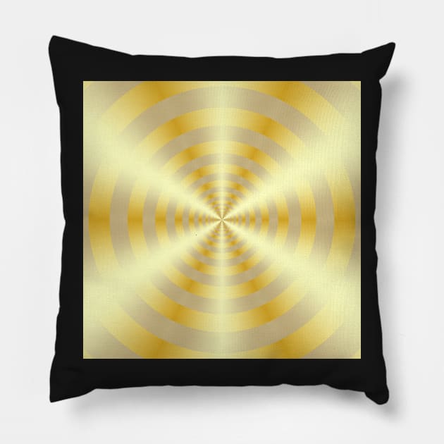 Beige and golden mandala Pillow by krinichnaya