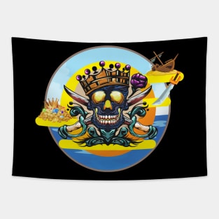 pirate skull Tapestry