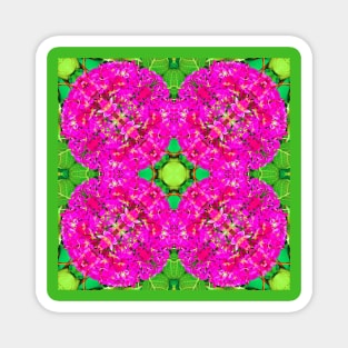 Neon Flower Pattern Magnet