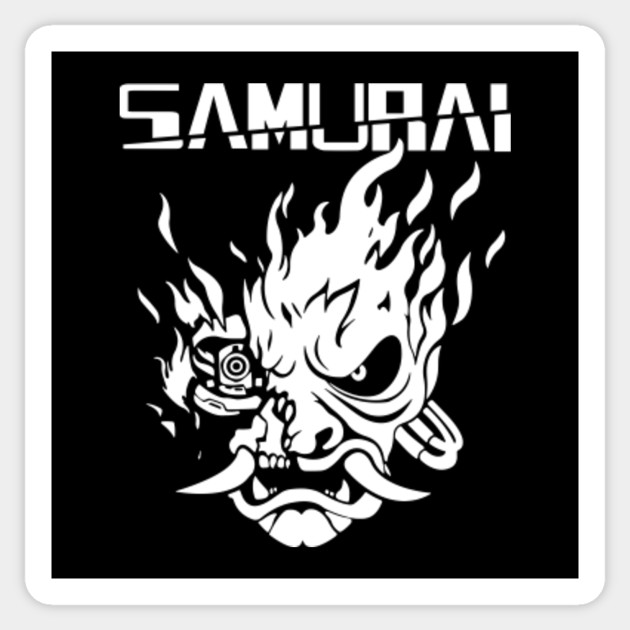 Samurai Cyberpunk 2077 Sticker Teepublic