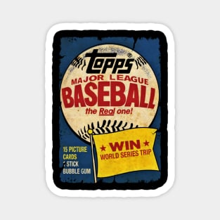 VINTAGE BASEBALL - TOPPS CARDS WORLD SERIES Magnet