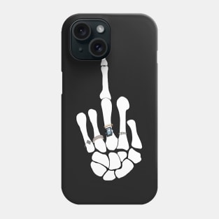 Skeleton flicking off with rings Renee Rapp  - Spotify cover - Everything to Everyone Phone Case