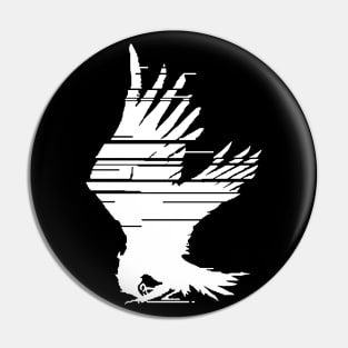 Raven ACVI Emblem for 621 - White Version Pin