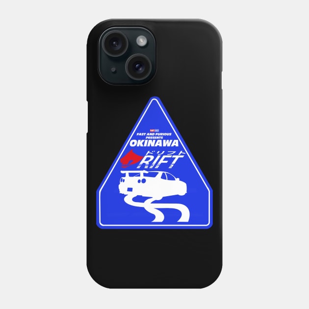 Drift Okinawa The Fast And Furious Present R34 GTR Nissan Skyline JDM Street Sign Fast X Phone Case by ArtIzMuzikForTheEyez