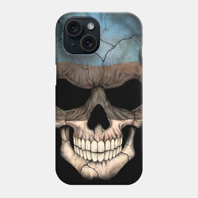 Estonian Flag Skull Phone Case by jeffbartels