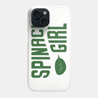 Veggie Spinach Girl Green Fan Phone Case