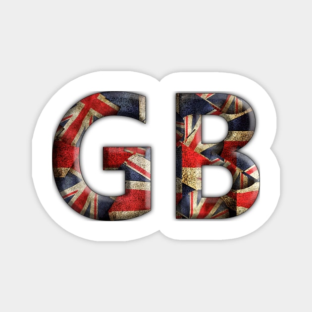 G B Union Jack Magnet by bywhacky