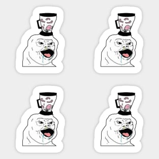 Rainbow Doomer Wojak Meme Sticker Sticker for Sale by Acid Graphics