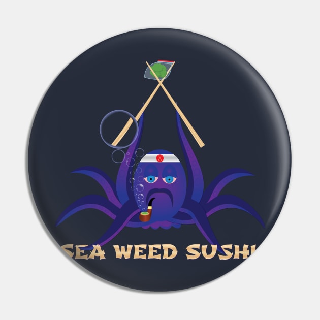 Sea Weed Sushi Pin by TandJ