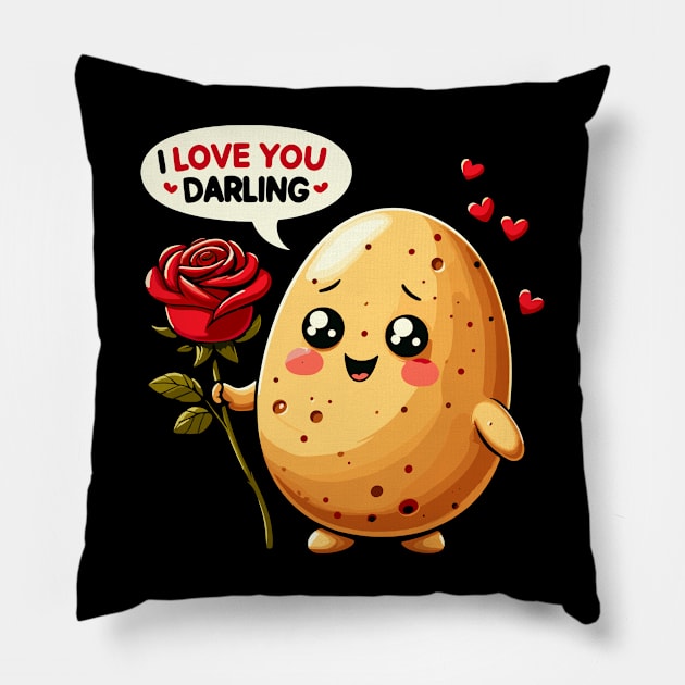 I love you darling-valentine Pillow by Rizstor