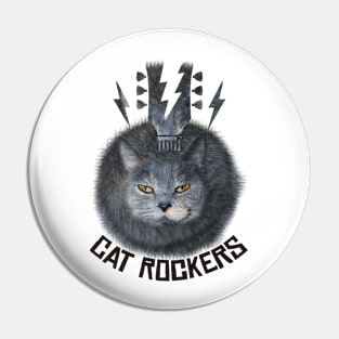 Cats Rockers Pin