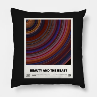 minimal_Beauty and the Beast Movie Pillow