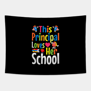 this principal loves her school back to school Tapestry
