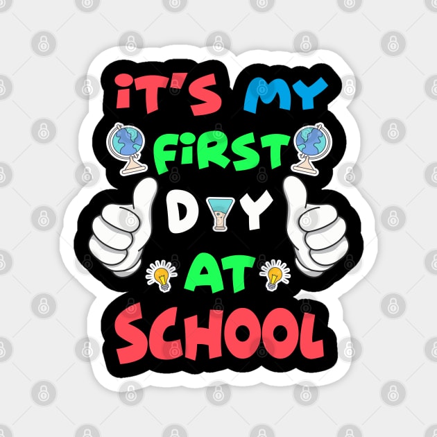 School enrollment First Class Child Gift Magnet by fansinn