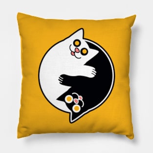 Kitty Ying Yang Pillow