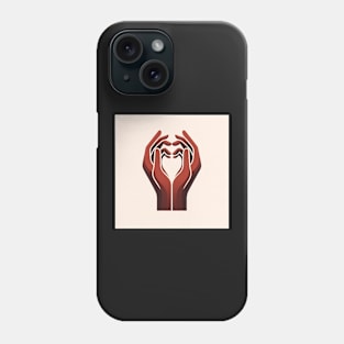 Caring Embrace: The Symbol of Supportive Hands Phone Case