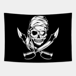 Pirate flag with sabers and skull - Pirates Tapestry