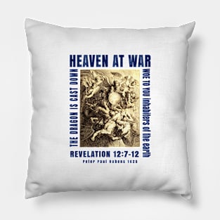 War in Heaven and the Dragon is Cast Down Revelation Pillow